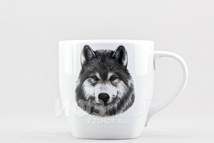 Кружка ф. Квадро рис. Волк 