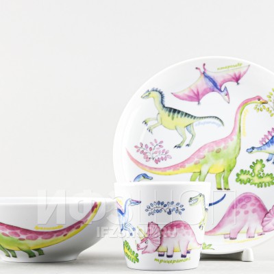 Детский набор ф. Карат рис. Динозаврики, 3 предмета