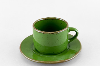 Чашка с блюдцем кофейная ф. Ristorante рис. Punto verde