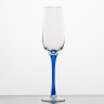 Набор из 6 бокалов для шампанского 180 мл ф. 6403 серия 200/2 (голубая ножка)