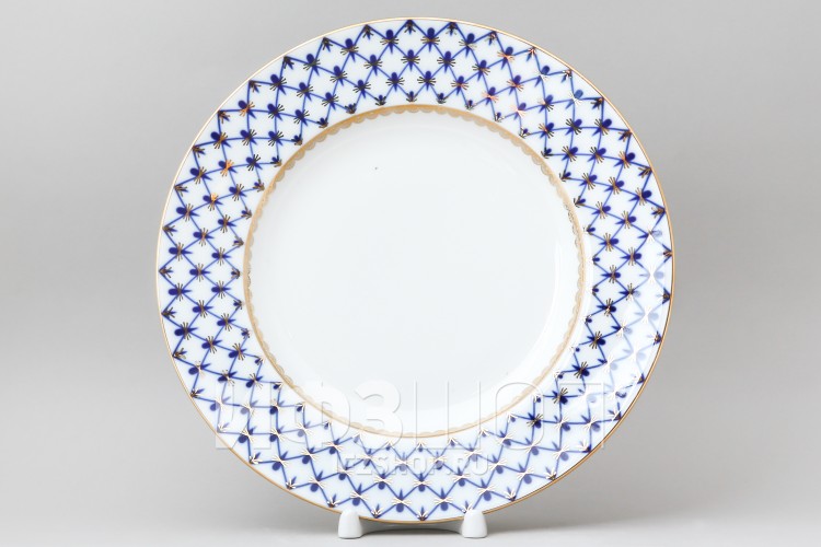 Тарелка плоская 27 см ф. Европейская-2 рис. Кобальтовая сетка в Москве