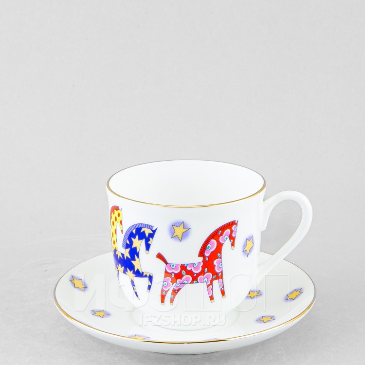 Чашка с блюдцем кофейная ф. Год Лошади в Москве