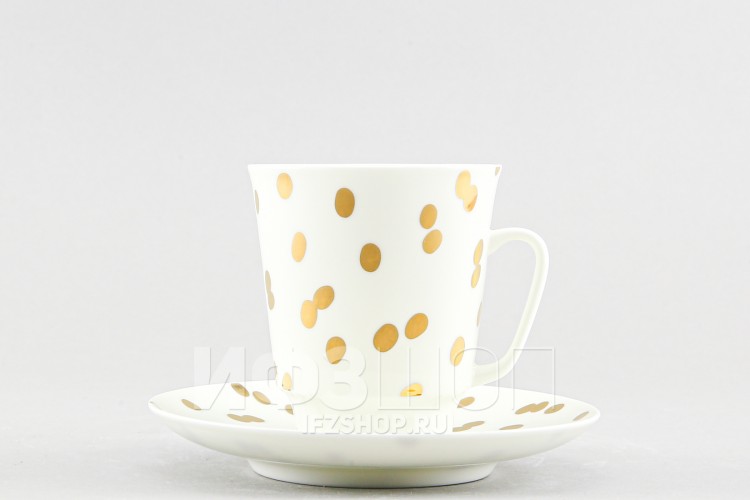 Чашка с блюдцем кофейная ф. Майская рис. Румба (без отводки) 