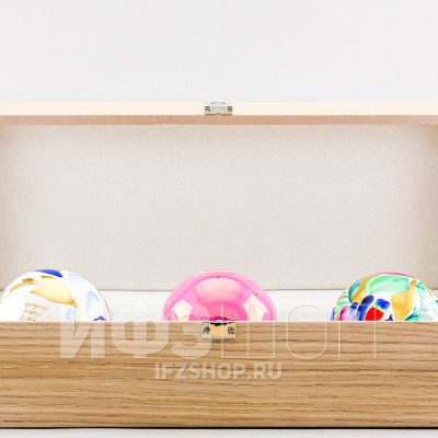 Набор елочных шаров рис. Краски Рождества, 3 предмета