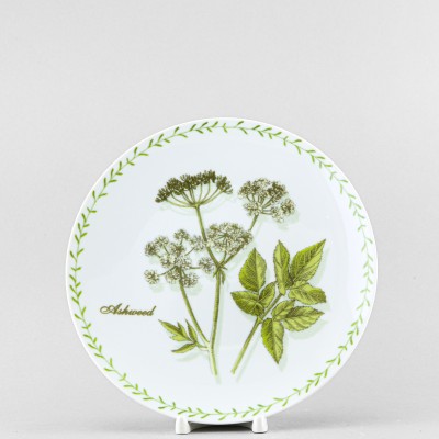 Тарелка плоская 24 см ф. Универсал рис. Ботаника