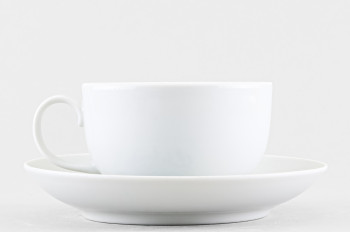 Чашка с блюдцем чайная ф. Янтарь рис. Гуси
