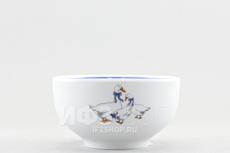 Пиала 500 мл рис. Гуси (с отводкой) 