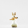 Заяц с морковкой №4 (высота 8 см)
