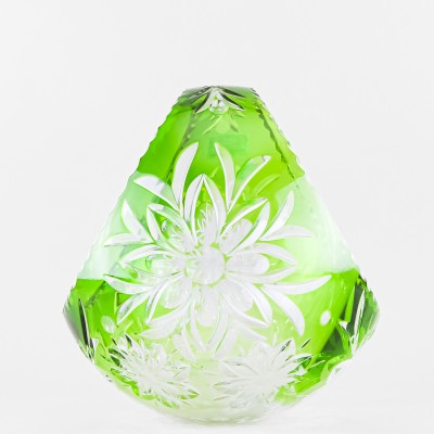 Корзинка, высота 27 см, зеленый наклад, 1681/1