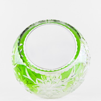 Корзинка, высота 27 см, зеленый наклад, 1681/1