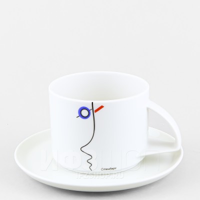 Чашка с блюдцем чайная ф. Баланс рис. Стенберг