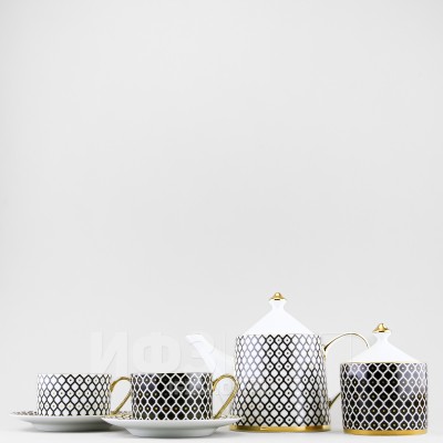 Сервиз чайный ф. Идиллия рис. Неро, 4 персоны 10 предметов