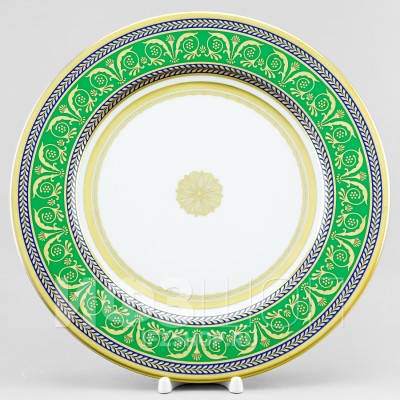 Блюдо круглое 32 см ф. Европейская рис. Золотой