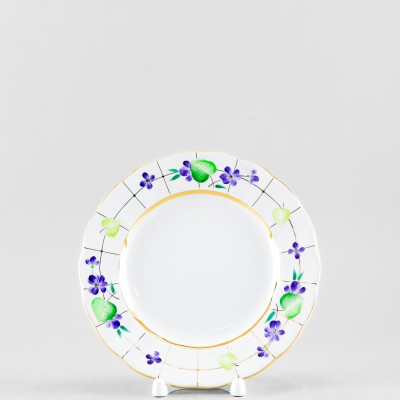 Тарелка плоская 18 см ф. Тюльпан рис. Лесная фиалка