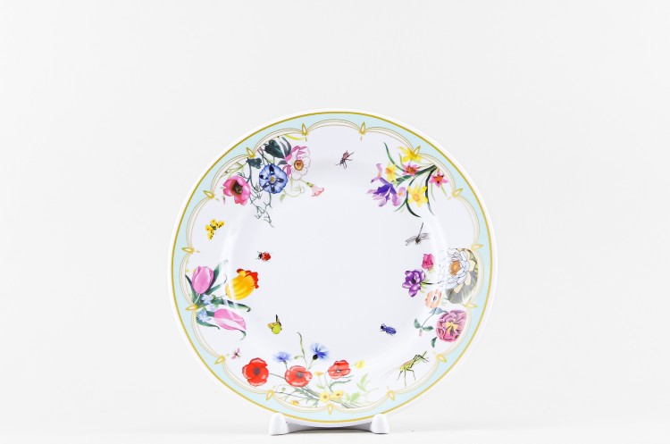 Набор из 6 тарелок плоских 20 см ф. Гладкий край рис. Лазурный берег в Пензе