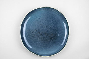 Тарелка плоская 26.5 см ф. Organico рис. Blu reattivo
