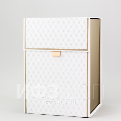 Подарочная коробка для вазы или скульптуры, 19х19х28.5 см, белая