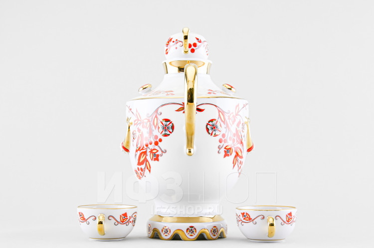 Набор для вина ф. Веселый самоварчик рис. Русские мотивы, 3 предмета в Москве