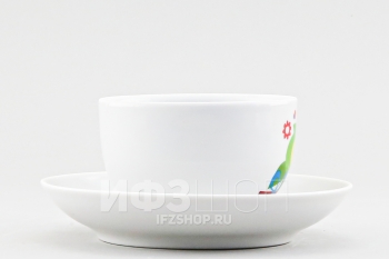 Чашка с блюдцем чайная ф. Янтарь рис. Совята