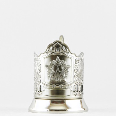 Подстаканник никелированный с чернью, Орден Победы. Герб СССР