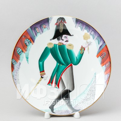 Декоративная тарелка 19.5 см рис. Офицер