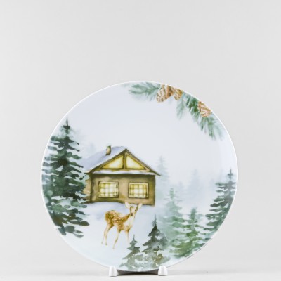 Тарелка плоская 24 см ф. Универсал рис. Лесная сказка