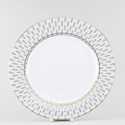 Блюдо круглое 31 см ф. Премиум рис. Саламандра Грей