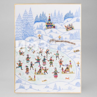 Пласт 36,8х26 см рис. На Катке. Морозным днем №3