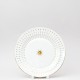 Тарелка плоская 20 см ф. Стандартная-2 рис. Азур (золотой)