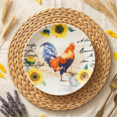 Тарелка плоская 20 см ф. Универсал рис. Хуторок