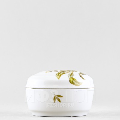 Туалетная коробочка ф. Овальная рис. Гранаты (микс)