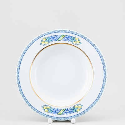 Тарелка глубокая 22.5 см ф. Европейская-2 рис. Azurro