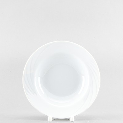 Тарелка глубокая 20 см ф. Голубка рис. Белый