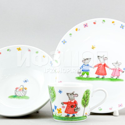 Детский набор рис. За грибами, 3 предмета