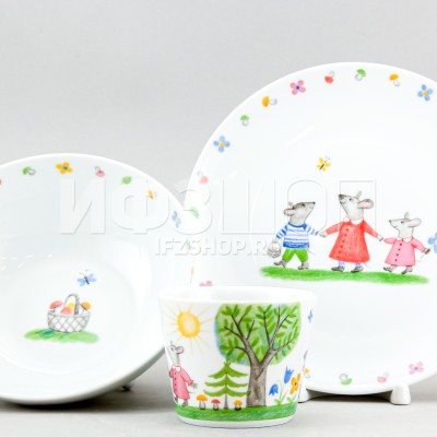 Детский набор рис. За грибами, 3 предмета