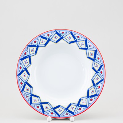 Тарелка глубокая 22.5 см ф. Европейская-2 рис. Rosso