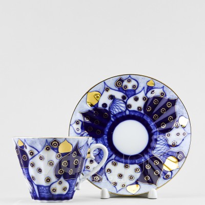 Чашка с блюдцем чайная ф. Лучистая рис. Перезвоны