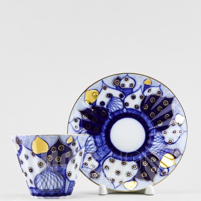 Чашка с блюдцем чайная ф. Лучистая рис. Перезвоны