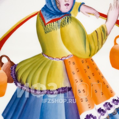 Декоративная тарелка 19.5 см рис. Молочница