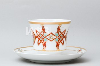 Чашка с блюдцем чайная ф. Банкетная рис. Византия