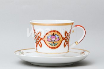 Чашка с блюдцем чайная ф. Банкетная рис. Византия
