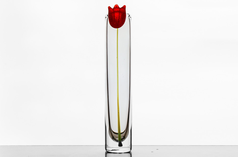 Ваза для одного цветка, высота 32 см, форма 8517 Мак