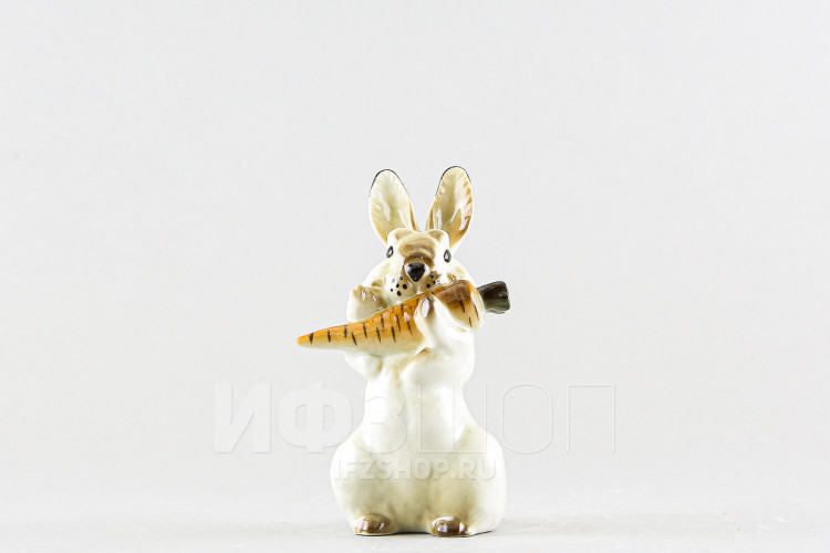 Заяц с морковкой №2 (высота 10.7 см) в Москве