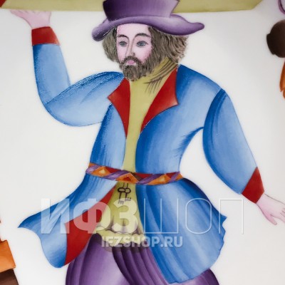 Декоративная тарелка 19.5 см рис. Торговец горшками