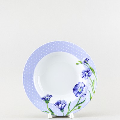 Тарелка глубокая 20 см ф. Идиллия рис. Ситец. Лен