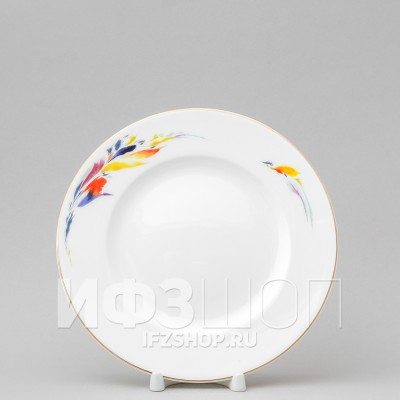 Тарелка плоская 20.5 см ф. Премиум рис. Огненный цветок