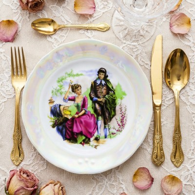 Тарелка плоская 17.5 см ф. Надежда рис. Мадонна (микс)