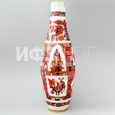 Ваза ф. Высокая рис. Народные узоры