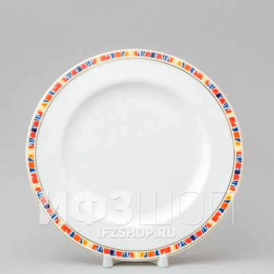Тарелка плоская 23 см ф. Премиум рис. Огненный цветок