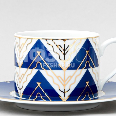 Чашка с блюдцем чайная ф. Соло рис. Калевала